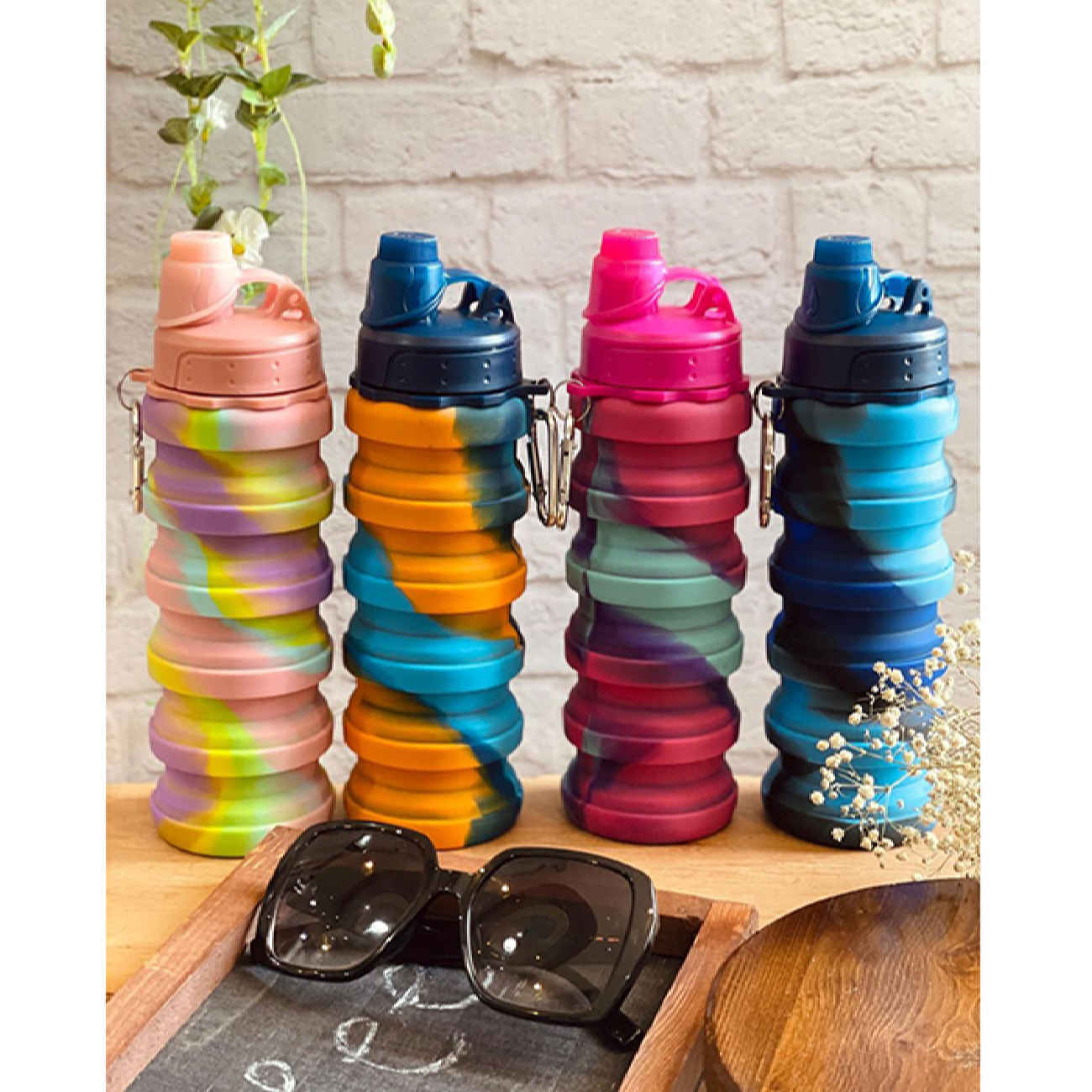 Bouteille en silicone pour enfants – sûre, pliable et facile à transporter