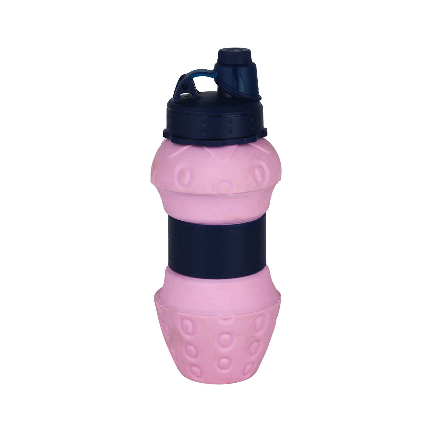 Bouteille en silicone – flexible et sûre pour enfants, école et camping, motif fraise