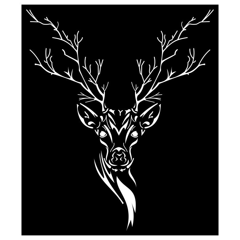Pochoir pour art mural impressionnant avec motif cerf – idéal pour débutants