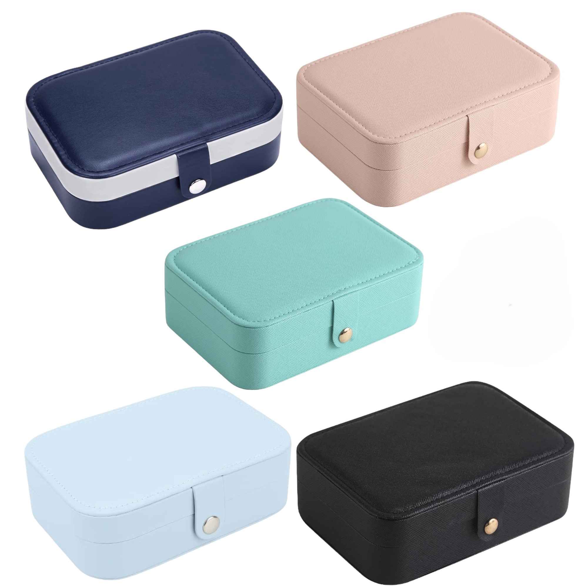 Boîte à bijoux de voyage – organisateur compact pour bagues, bracelets et boucles d’oreilles