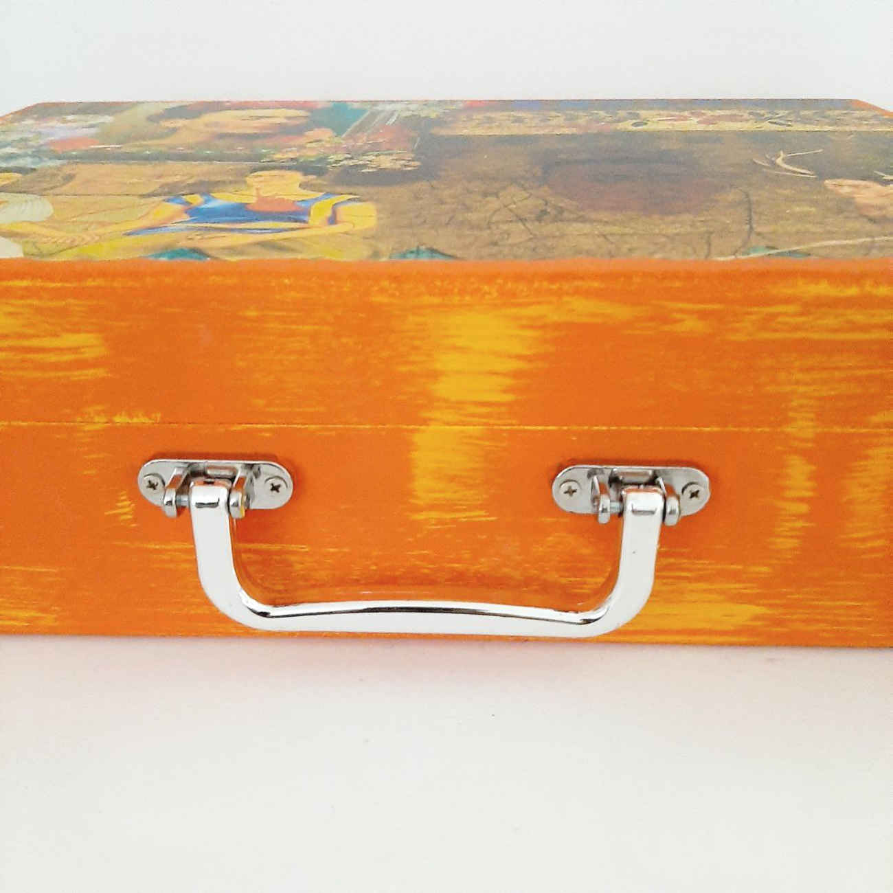 Trousse à crayons en bois pour artistes – idéale pour dessin et croquis, design Frida