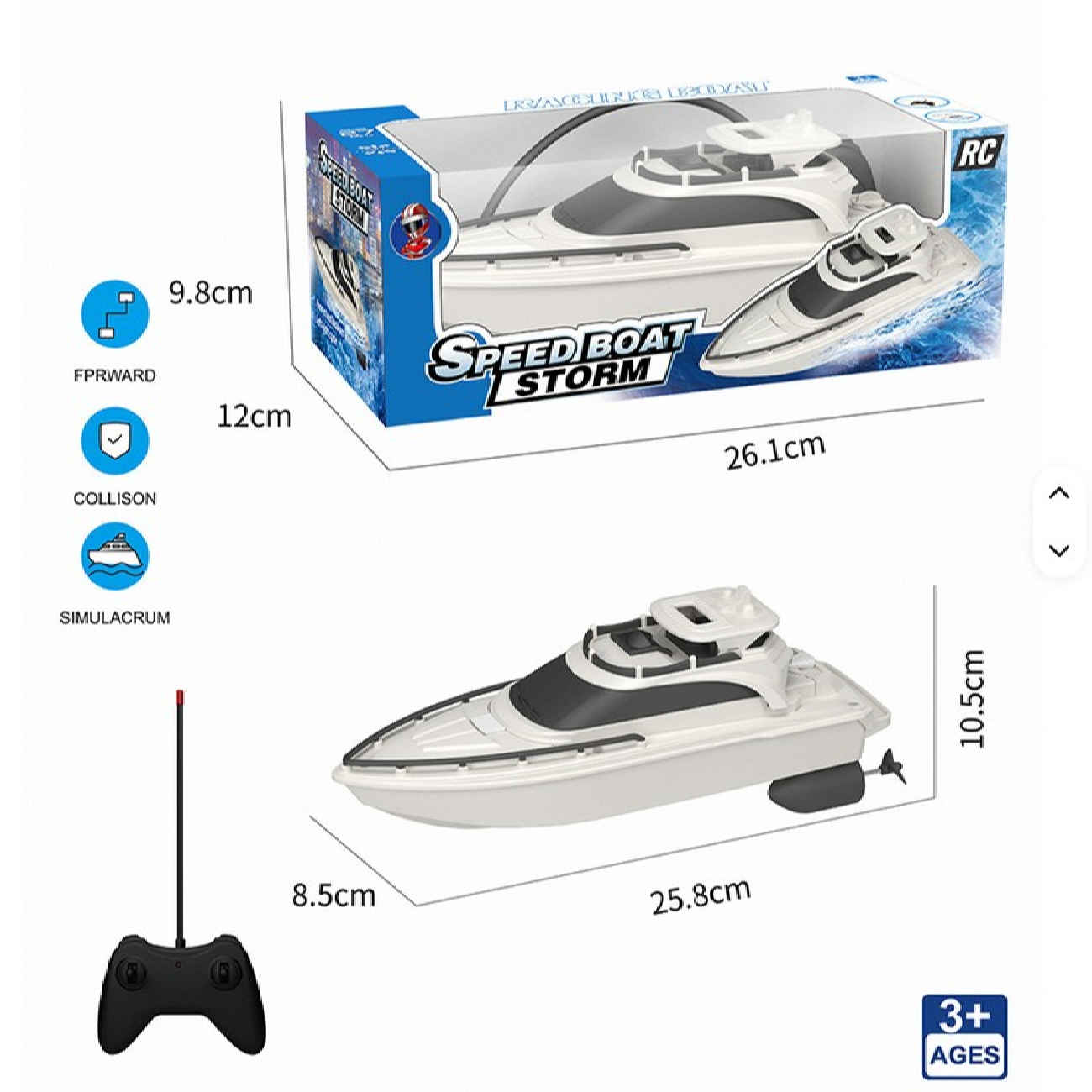 Aventure nautique avec bateau radiocommandé – Idéal pour enfants, adolescents et passionnés