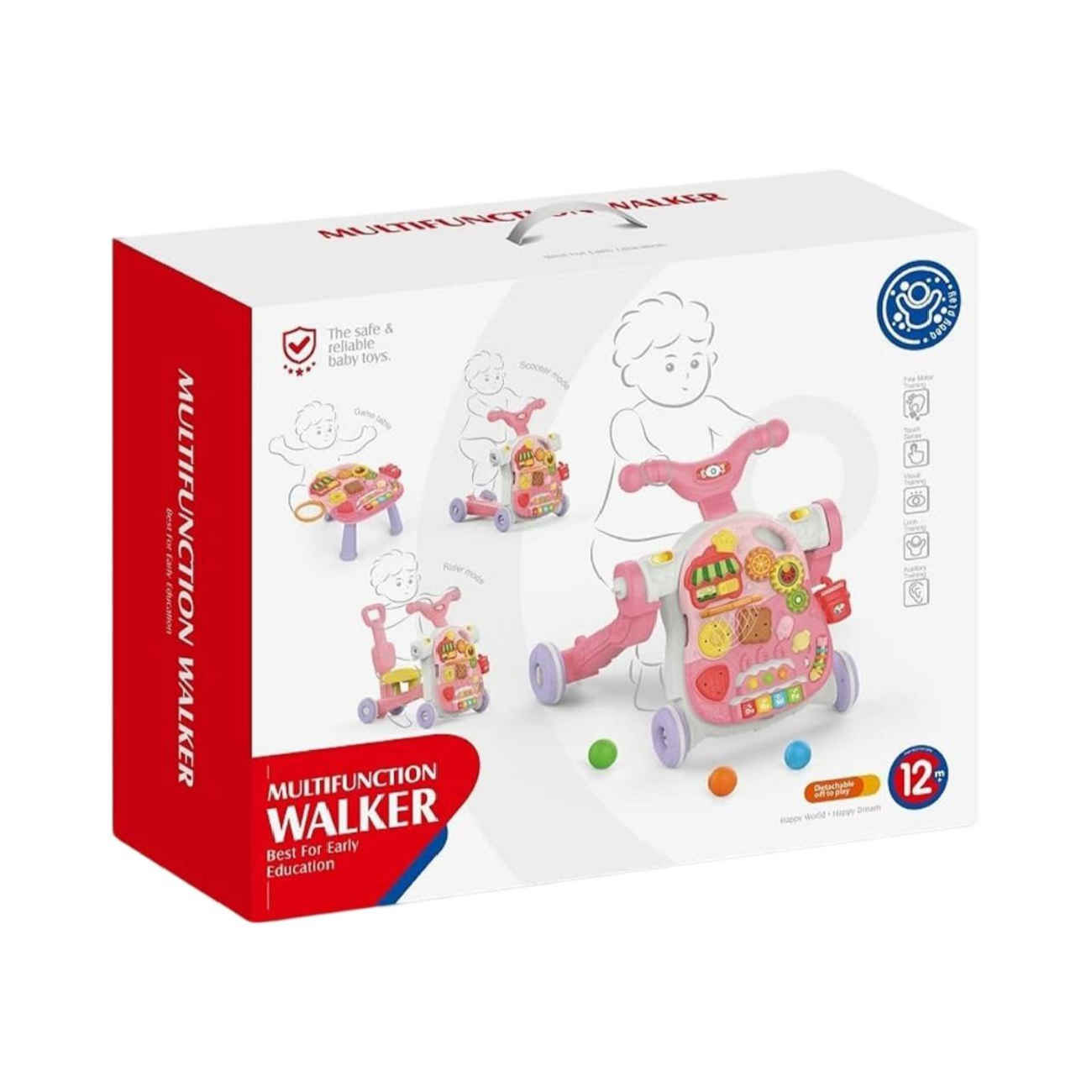 Trotteur pour bébé – Idéal pour les premiers pas en toute sécurité et la marche assurée du tout-petit