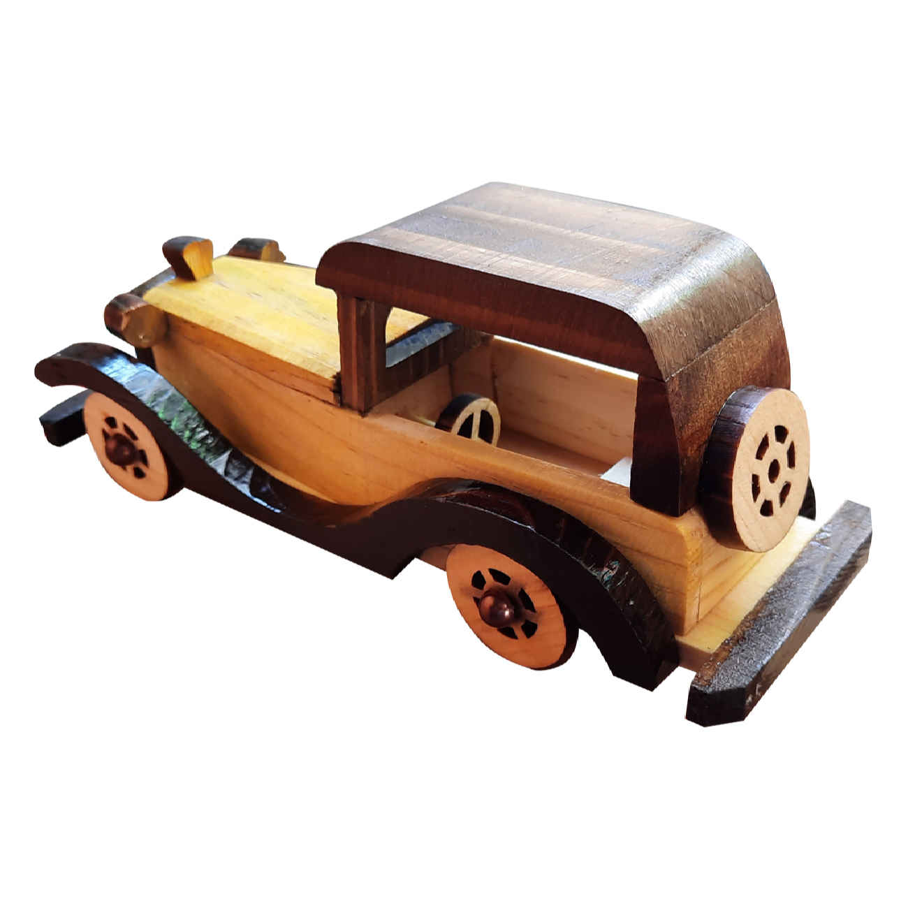 Jouet voiture en bois classique – Durable, non toxique et sûr pour les enfants