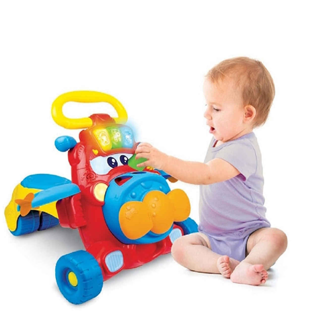 Trotteur pour Bébé à Thème Avion – Safe et Ludique, Aide à la Mobilité pour Tout-Petits