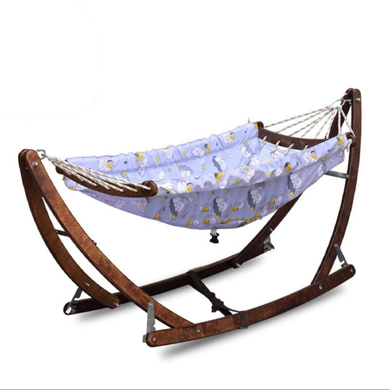 Berceau Classique en Bois Danini – Basculette Pliable et Portable pour le Confort des Nouveau-nés