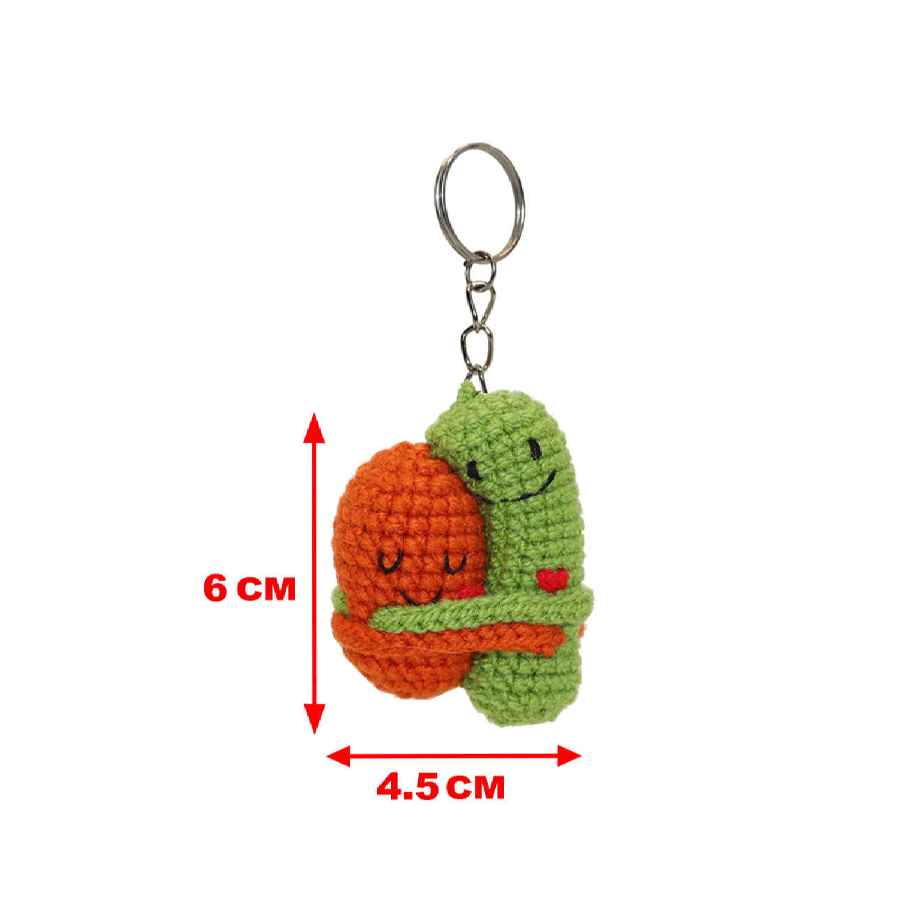 Porte-clés au Crochet Fait Main – Design Câlin, Idéal pour Clés & Usage Quotidien
