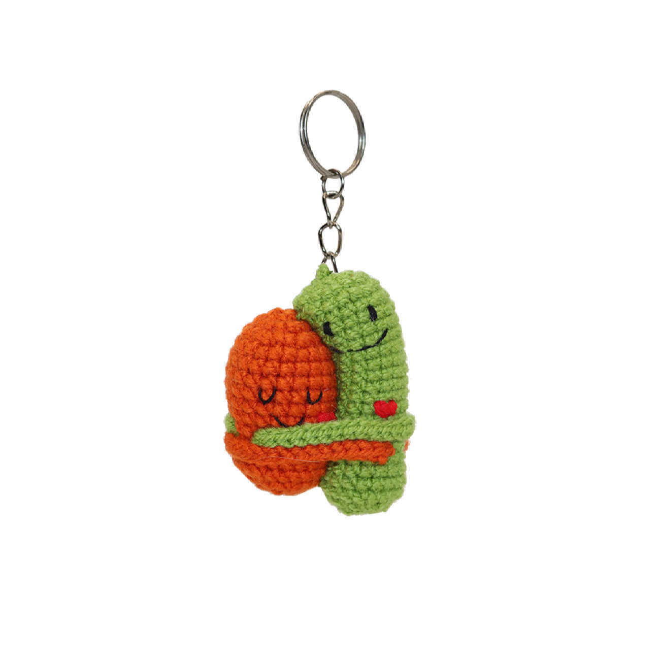 Porte-clés au Crochet Fait Main – Design Câlin, Idéal pour Clés & Usage Quotidien