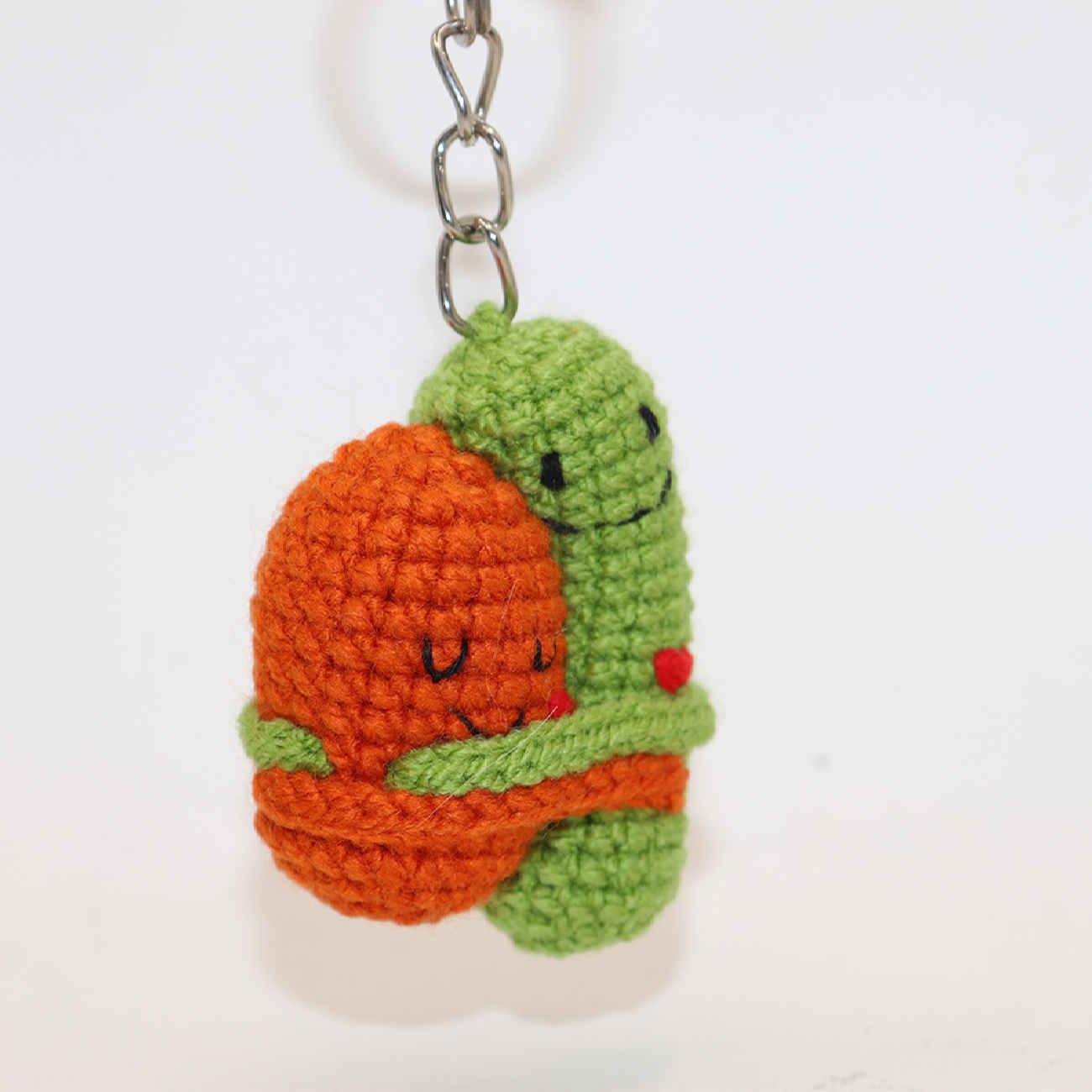 Porte-clés au Crochet Fait Main – Design Câlin, Idéal pour Clés & Usage Quotidien