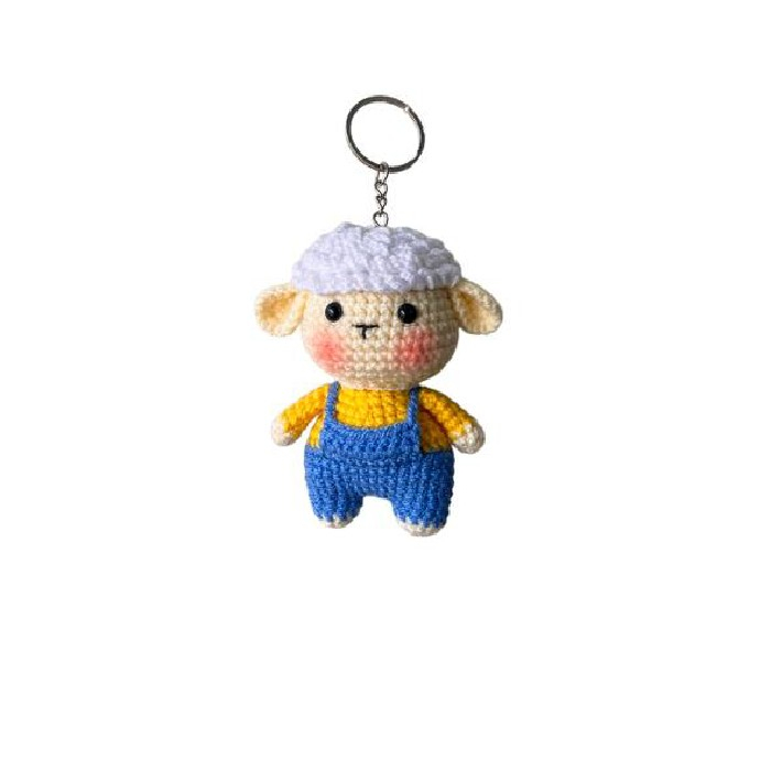 Porte-clés au Crochet Fait Main – Adorable Brebis, Accessoire pour Sacs & Cadeaux