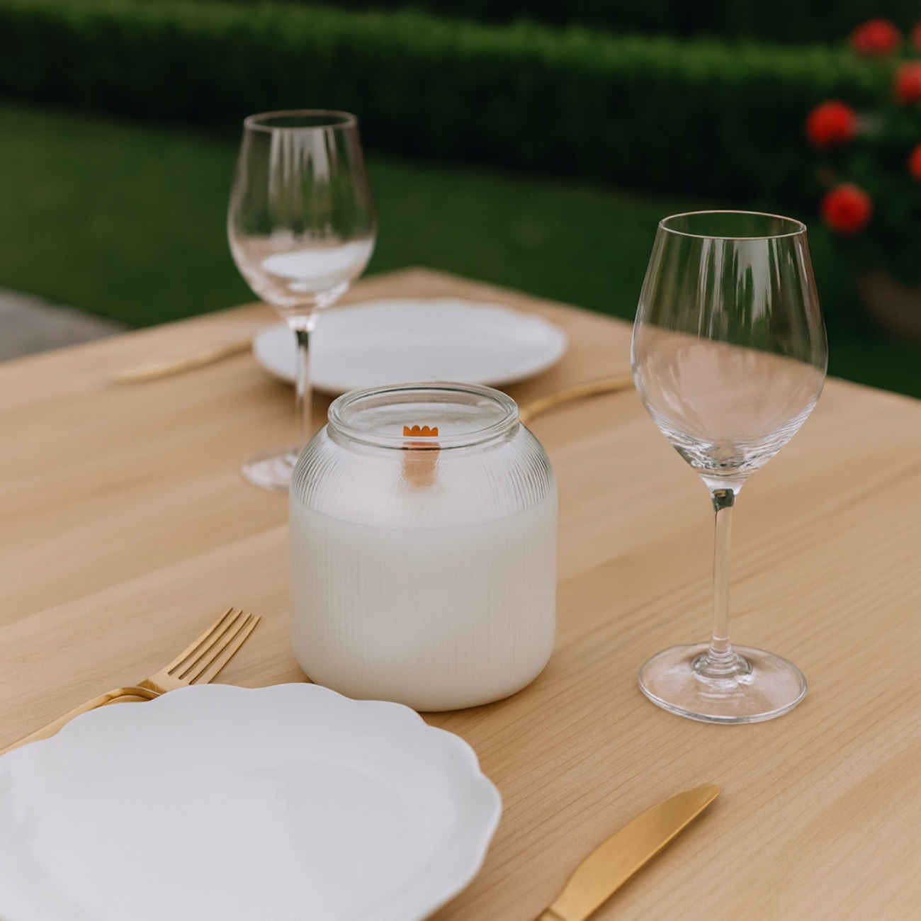 Bougie artisanale en pot à la lavande – Parfum floral apaisant pour une atmosphère chaleureuse à la maison