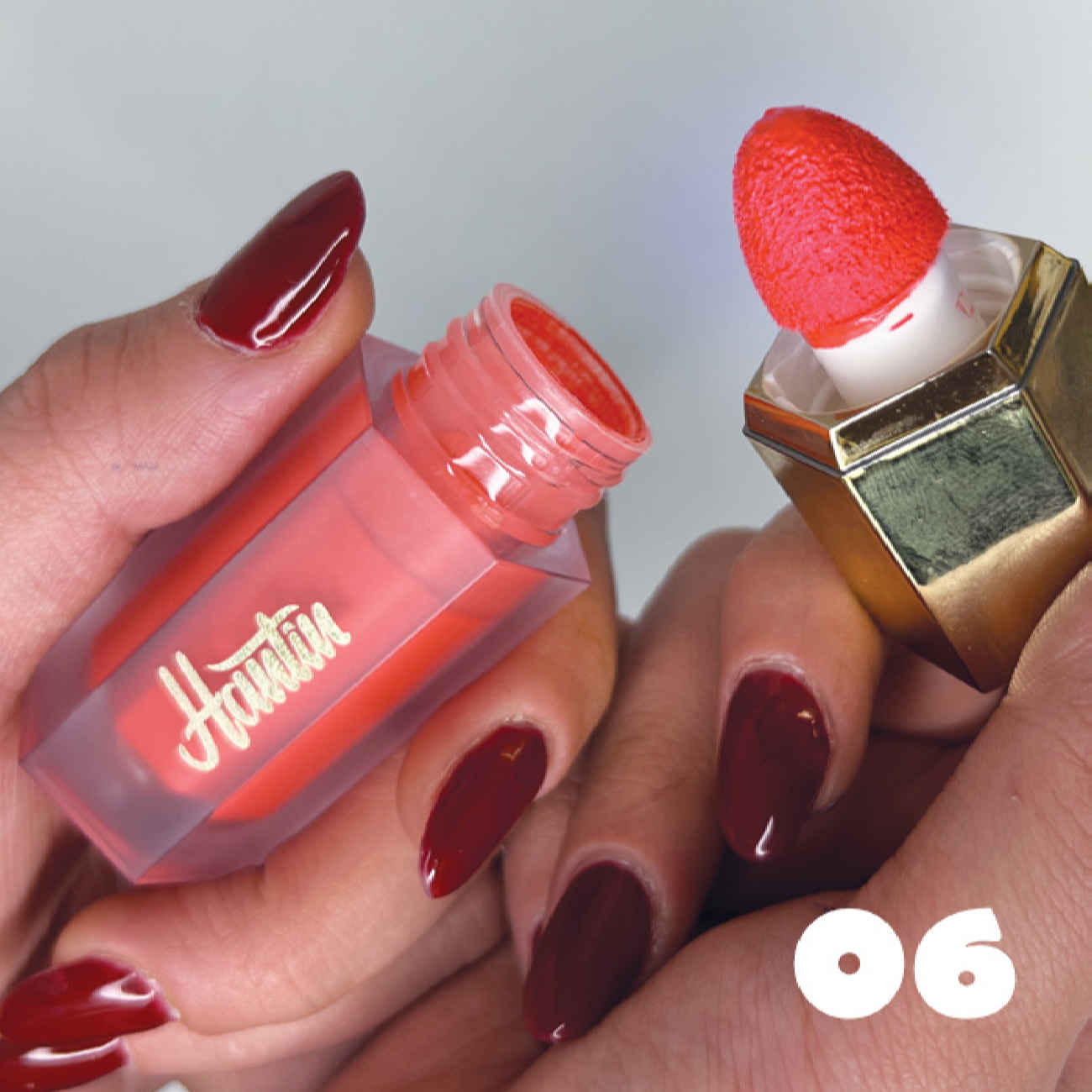 Blush Liquide Hantin – Haute Pigmentation et Fini Mat, Convient à Tous Types de Peau – Teinte n°06