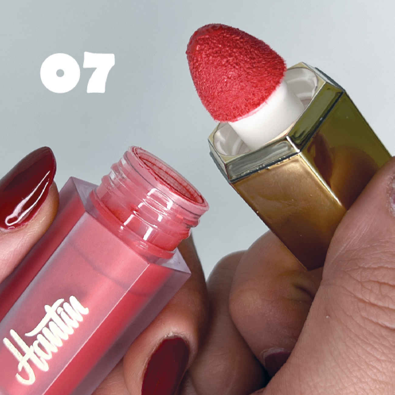 Blush Liquide Hantin – Haute Pigmentation et Fini Mat, Convient à Tous Types de Peau – Teinte n°07