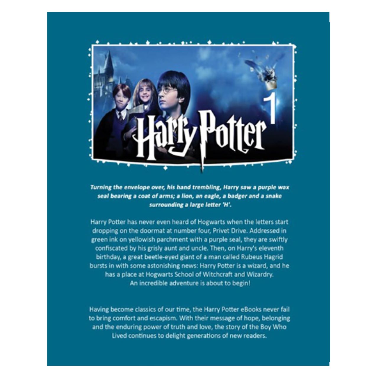 Harry Potter and the Sorcerer’s Stone Novel by J. K. Rowling (English)