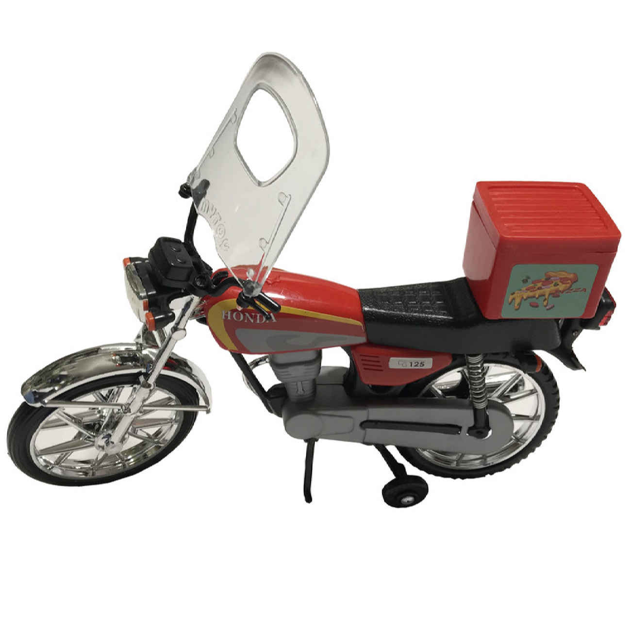 Moto Jouet Honda 125 – Design Classique avec Mécanisme à Rappel – Construction Robuste