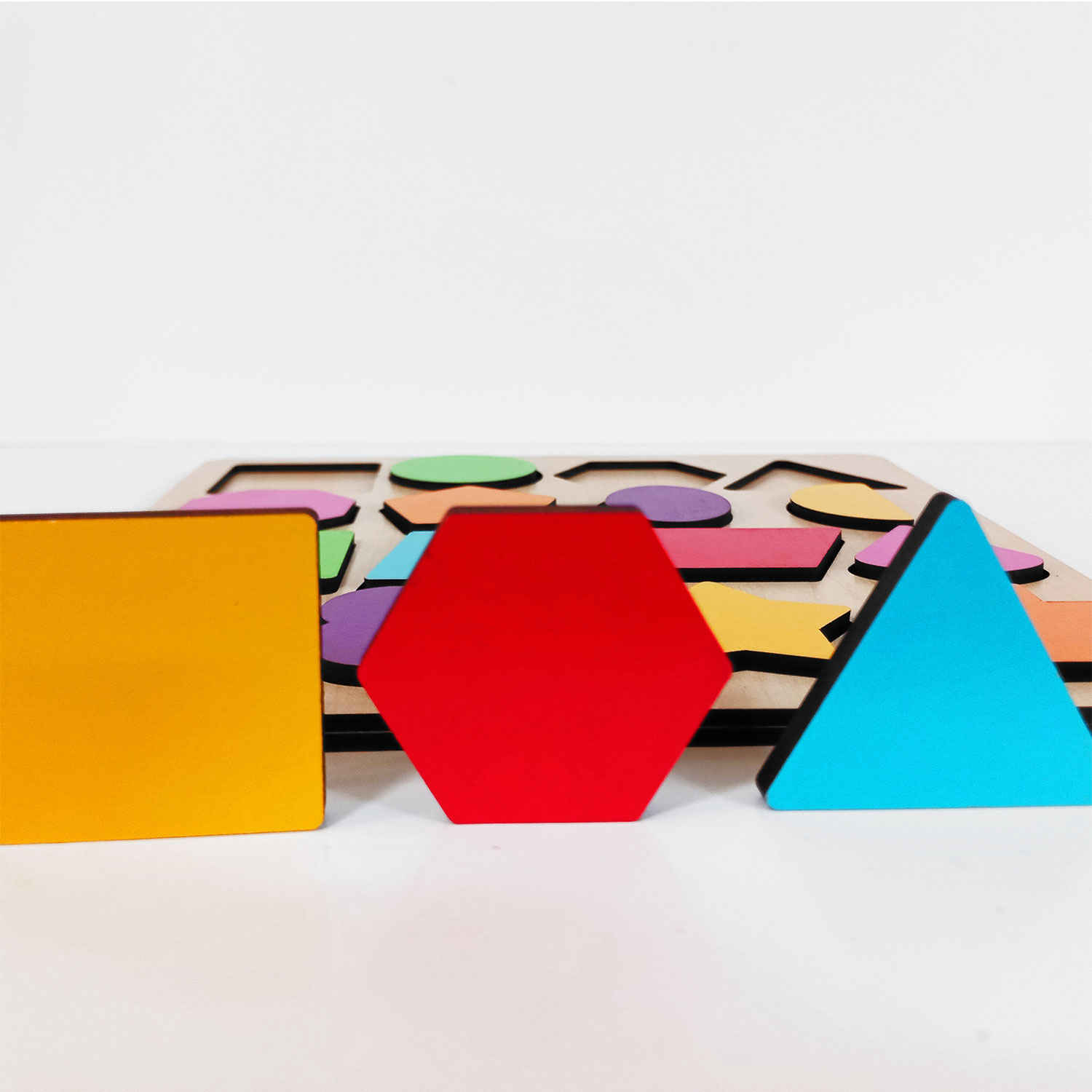 Ensemble éducatif interactif pour l’apprentissage des formes géométriques – Jouet pédagogique pour la petite enfance