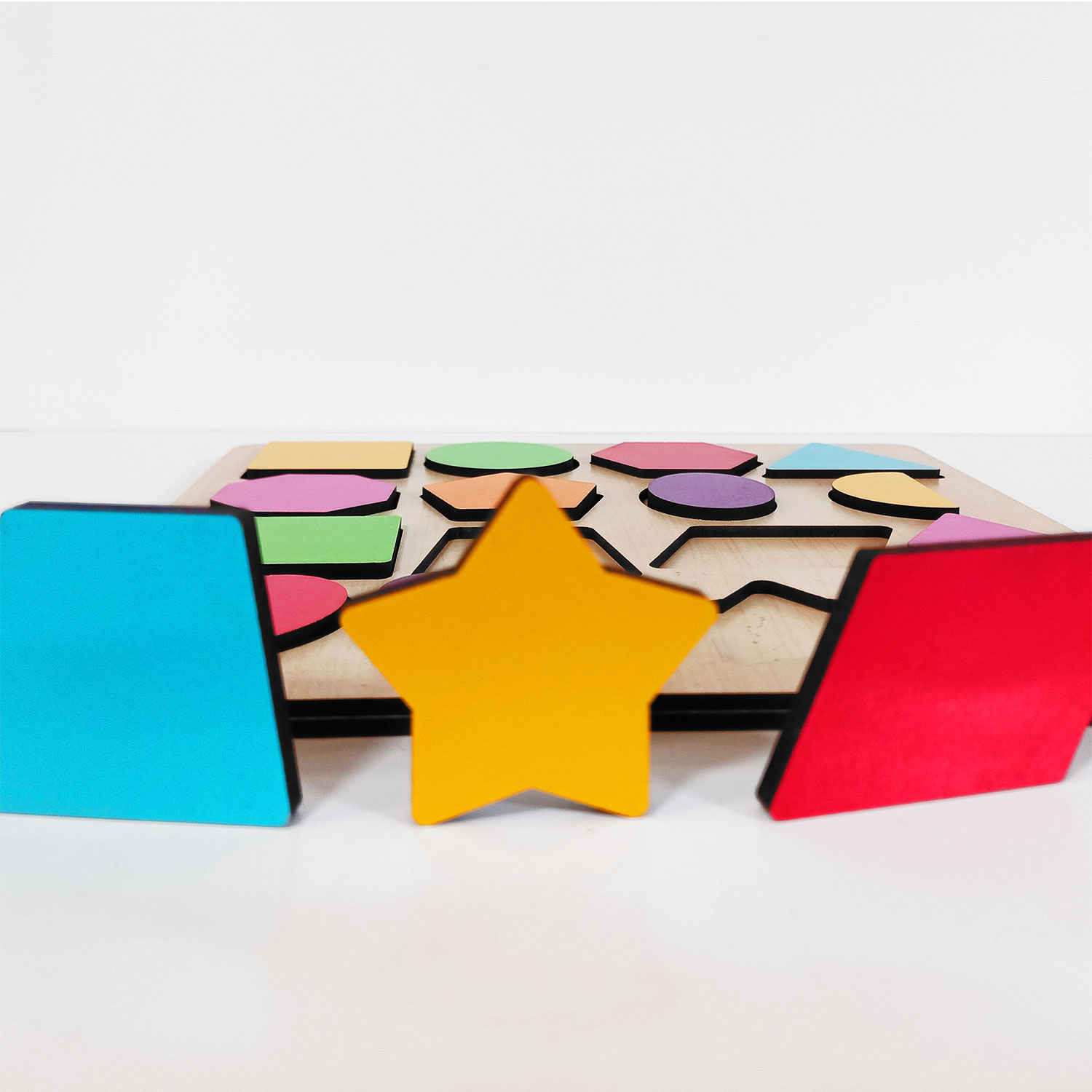 Ensemble éducatif interactif pour l’apprentissage des formes géométriques – Jouet pédagogique pour la petite enfance