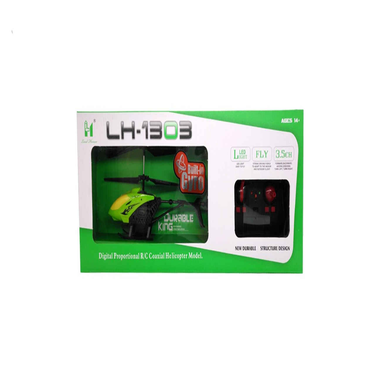 Hélicoptère RC LH Model 1303 – Double Moteur & Télécommande 3,5 Canaux avec Fonction Rechargeable