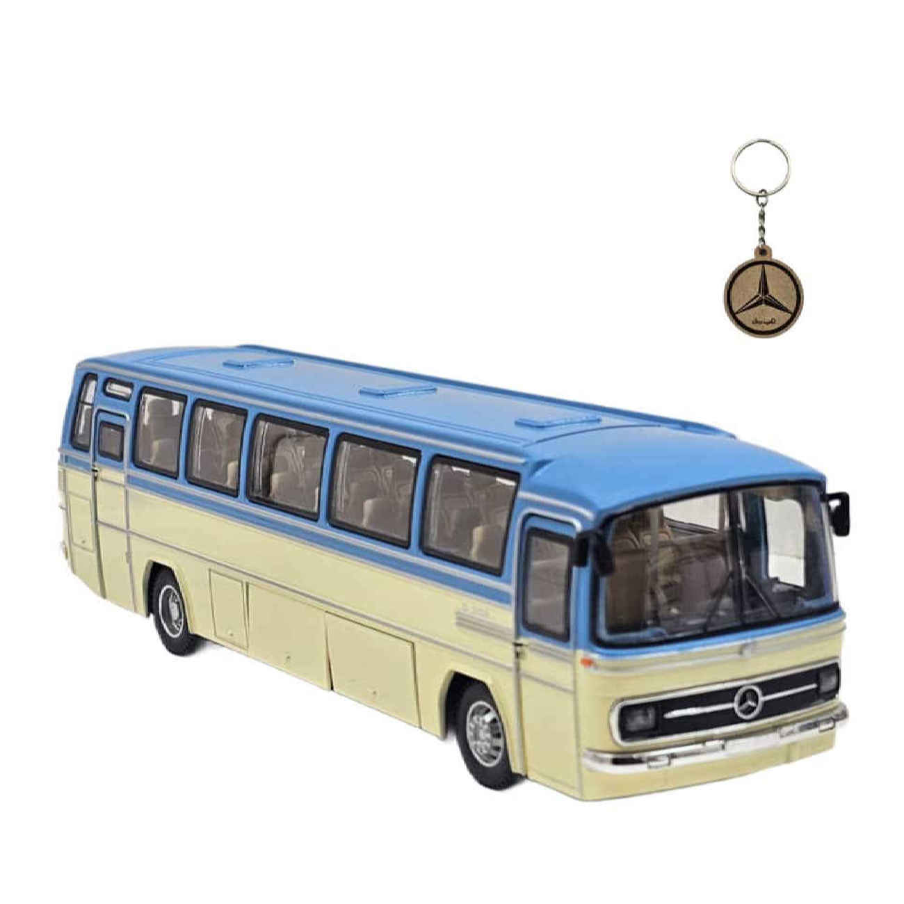 Modèle de Bus Mercedes-Benz 302 – Métal Moulé, Musical et Lumineux avec Porte-clés