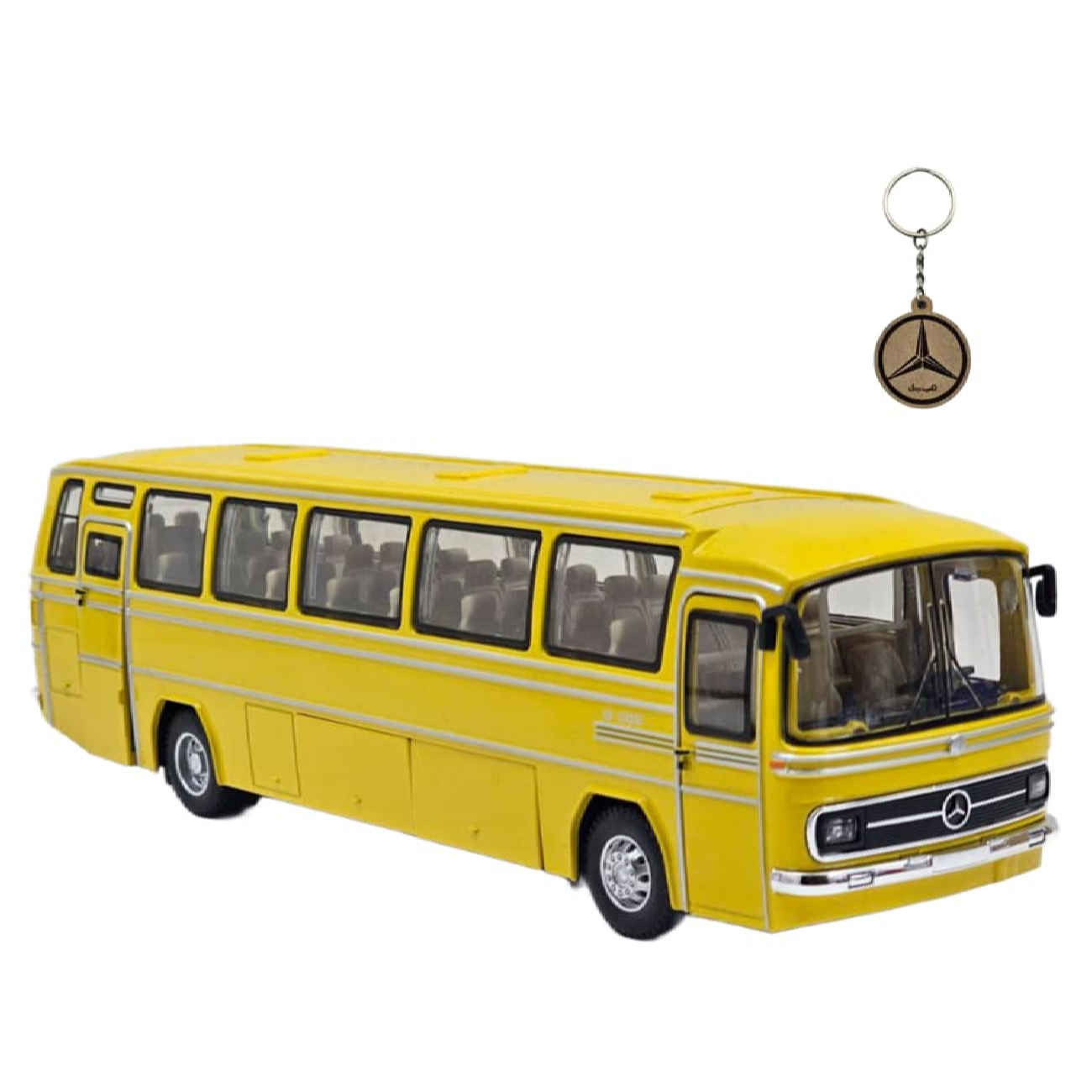 Modèle de Bus Mercedes-Benz 302 – Métal Moulé, Musical et Lumineux avec Porte-clés