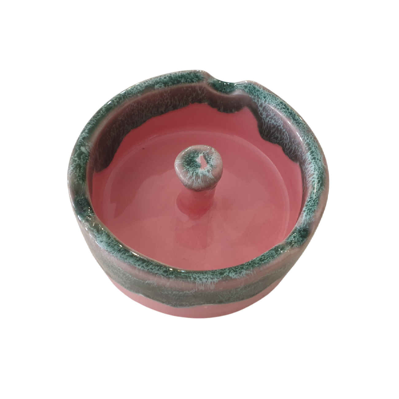 Cendrier en céramique moderne – Pour usage intérieur et extérieur, couleur rose