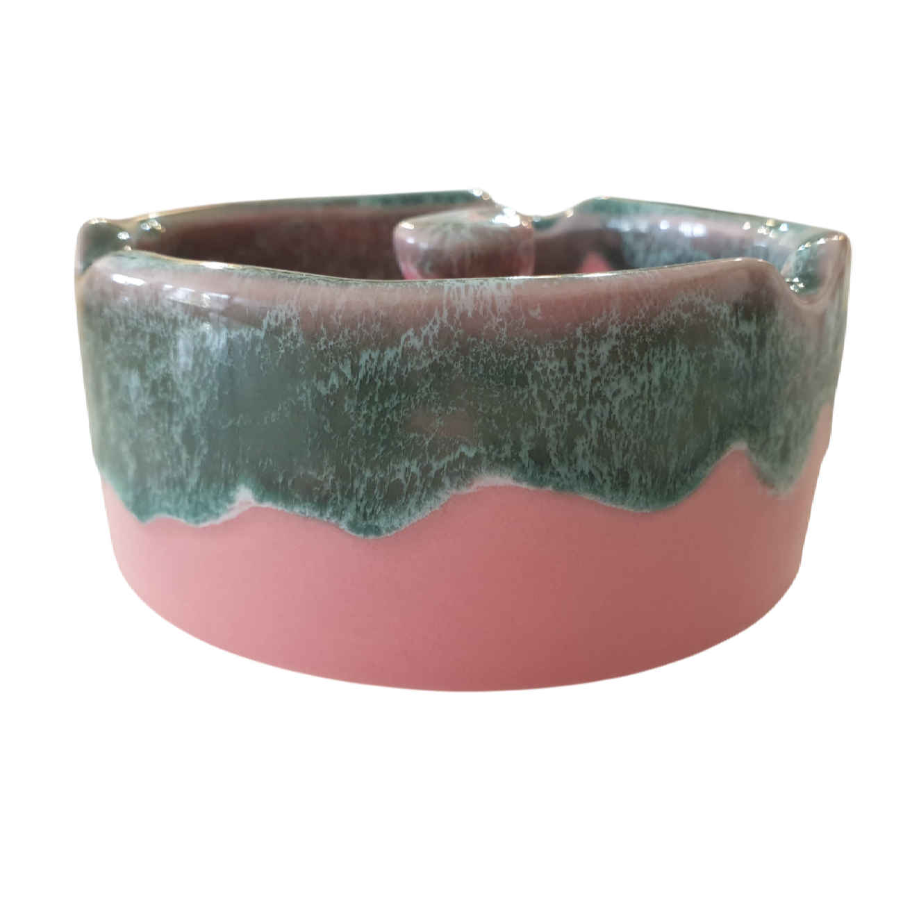 Cendrier en céramique moderne – Pour usage intérieur et extérieur, couleur rose