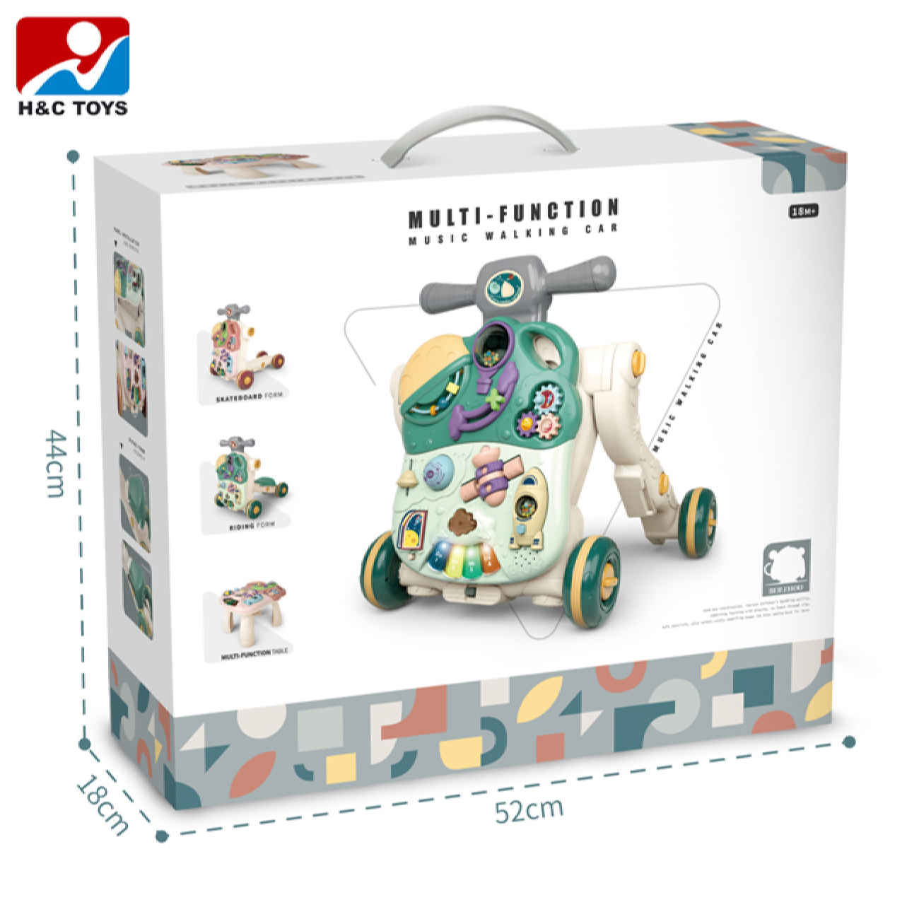 Trotteur multifonction pour bébés – Sécurisé et réglable, adapté aux garçons et aux filles