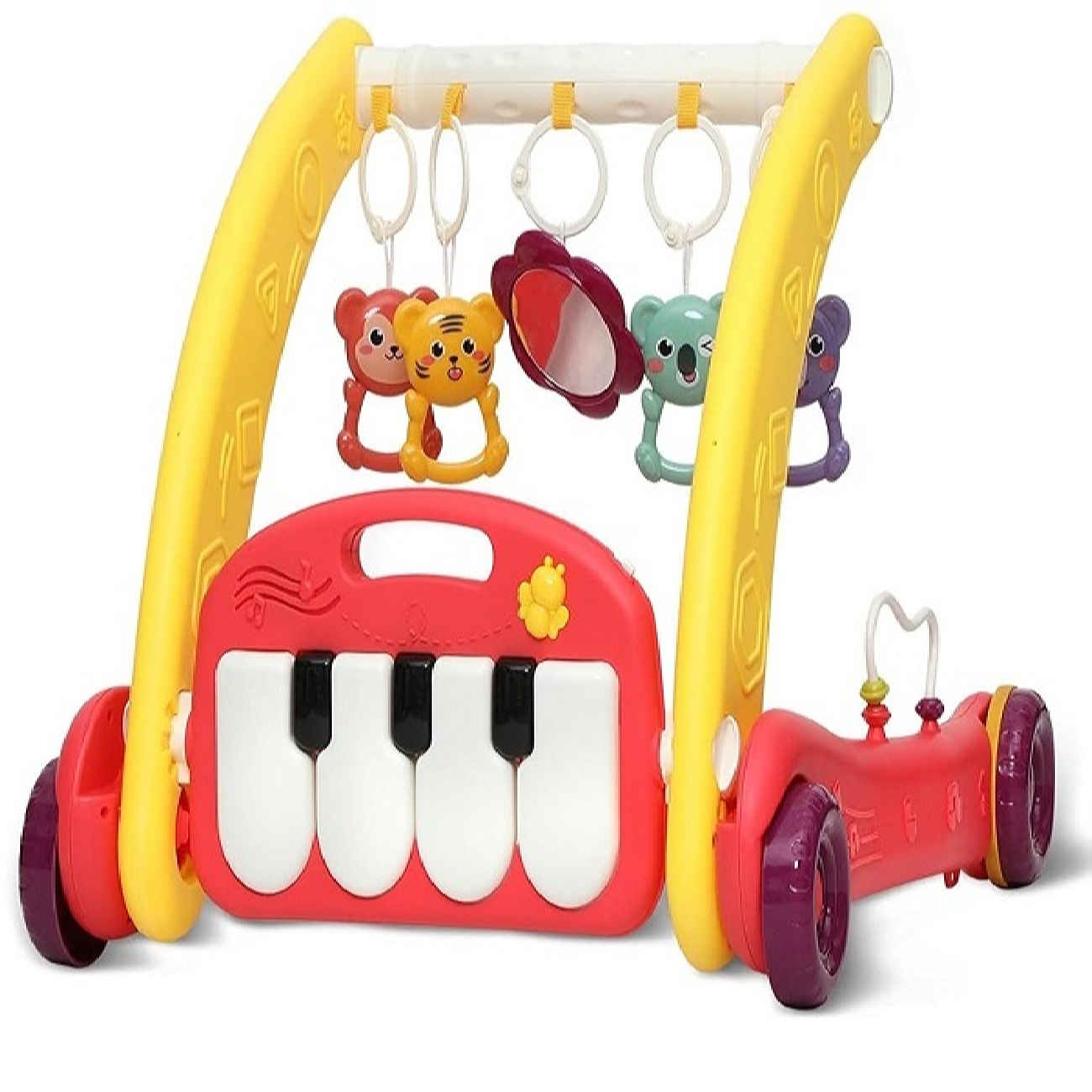 Trotteur Musical pour Bébé à Thème Animal avec Piano Interactif – Jouet Éducatif et Ludique pour Tout-Petits