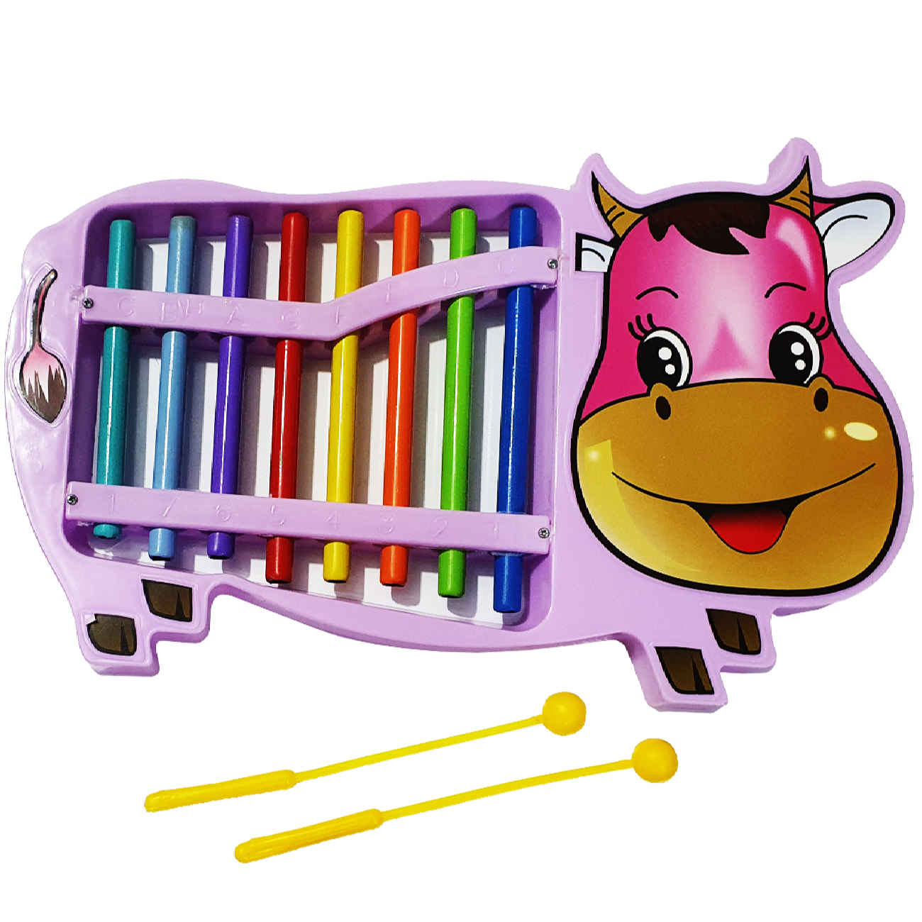 Xylophone Musical Rigolo en Forme de Vache pour Enfants – Cadeau Idéal et Outil d’Apprentissage