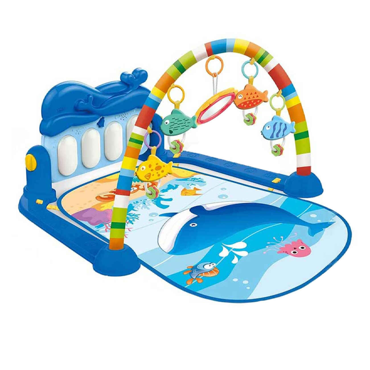 Tapis d’éveil bébé Océan merveilleux – Calmant et captivant