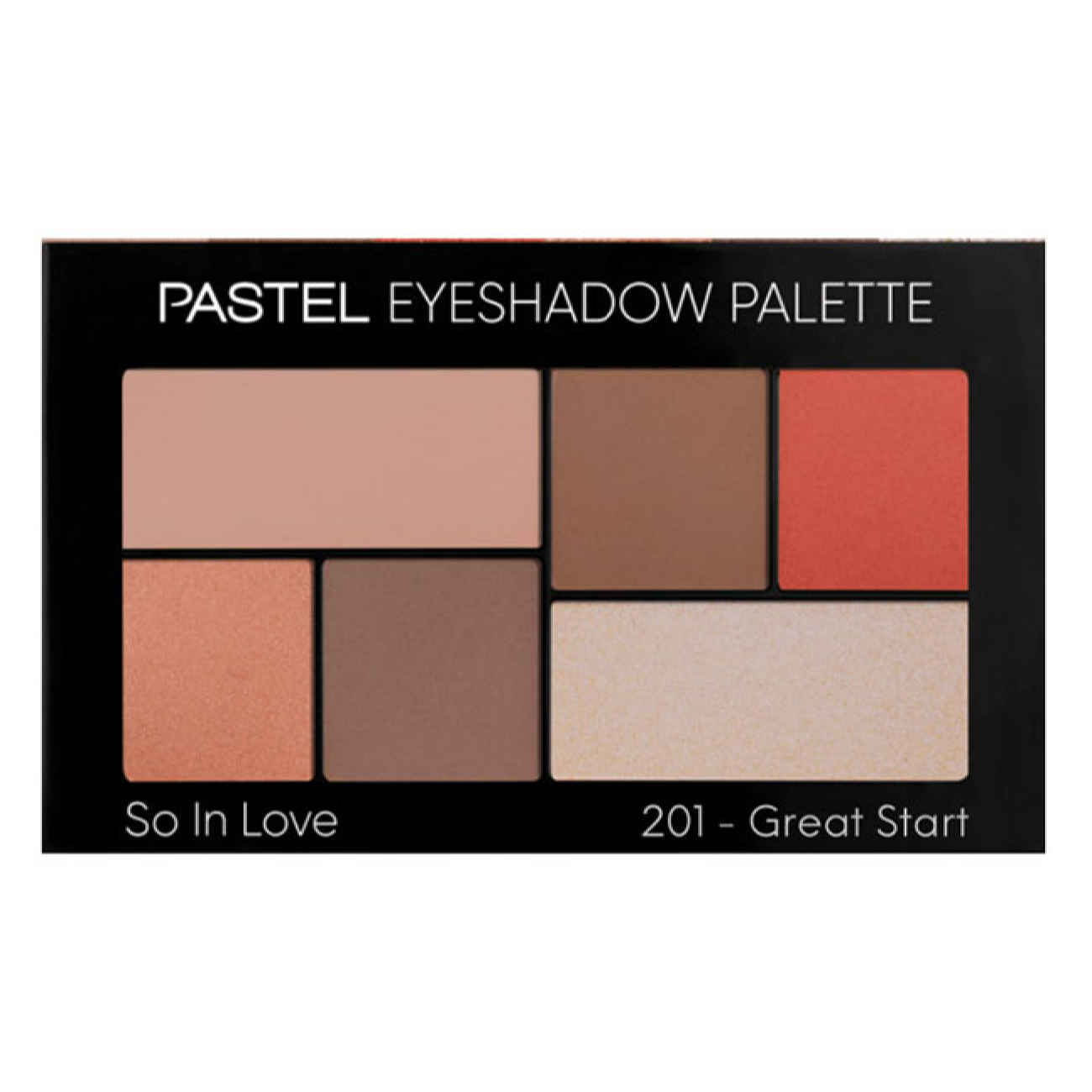 Palette de Fards à Paupières Pastel – Modèle So In Love, Pigments Nacrés, Haute Pigmentation et Tenue Longue – 201