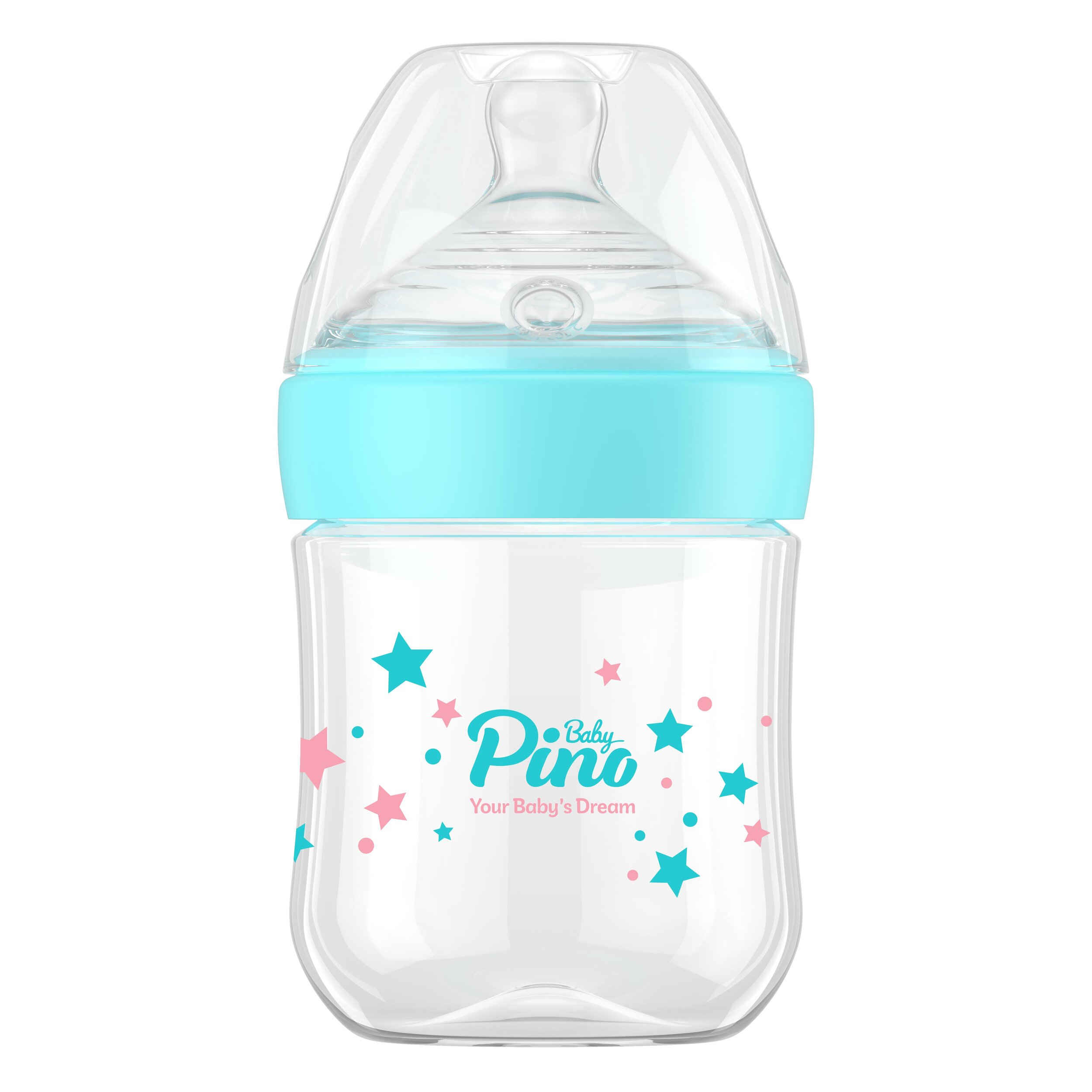 Biberon Bébé Pino – Confortable et Facile à Utiliser, 150 ml