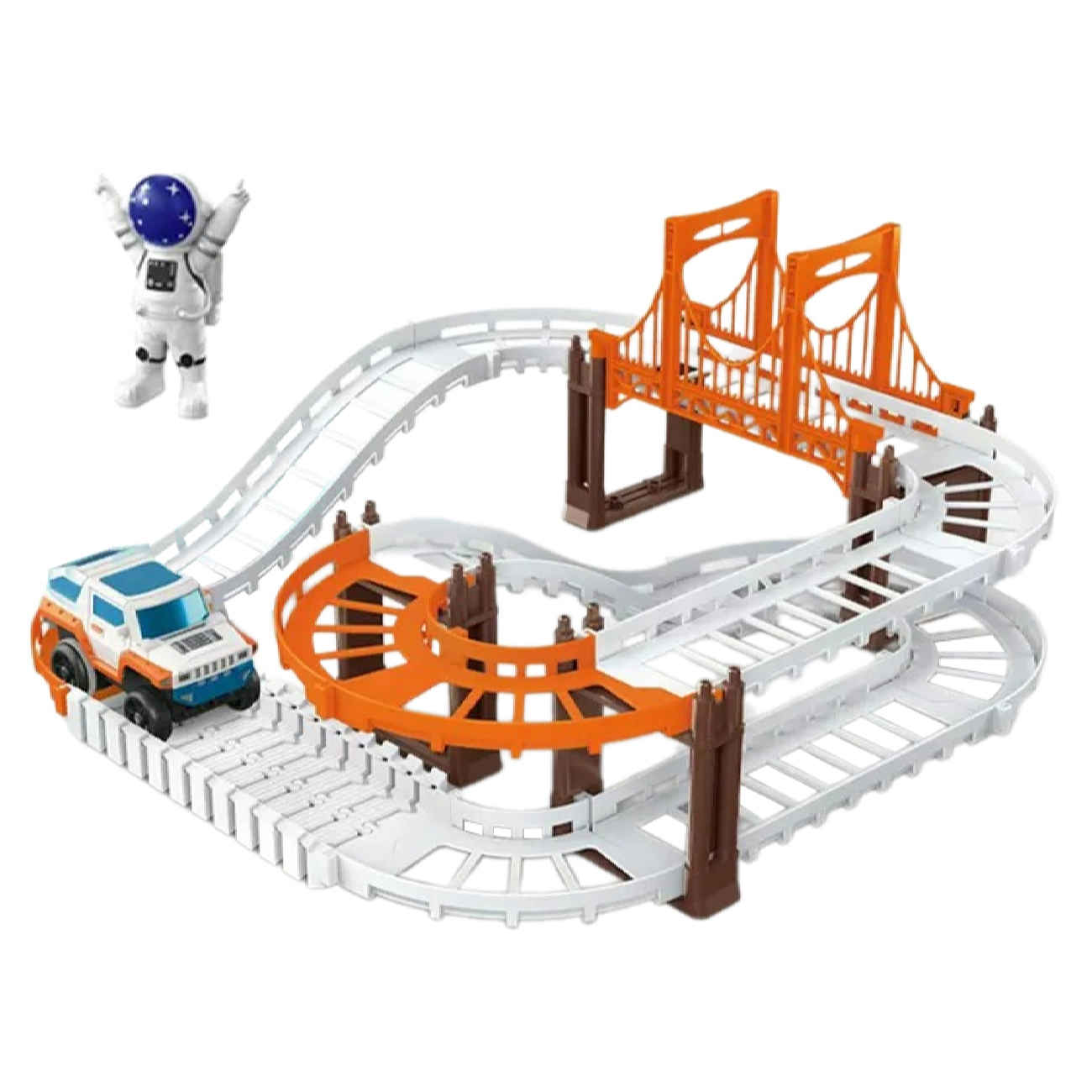 Circuit de Course avec Voitures – Parfait pour les Enfants Amateurs de Vitesse, Modèle à Deux Niveaux