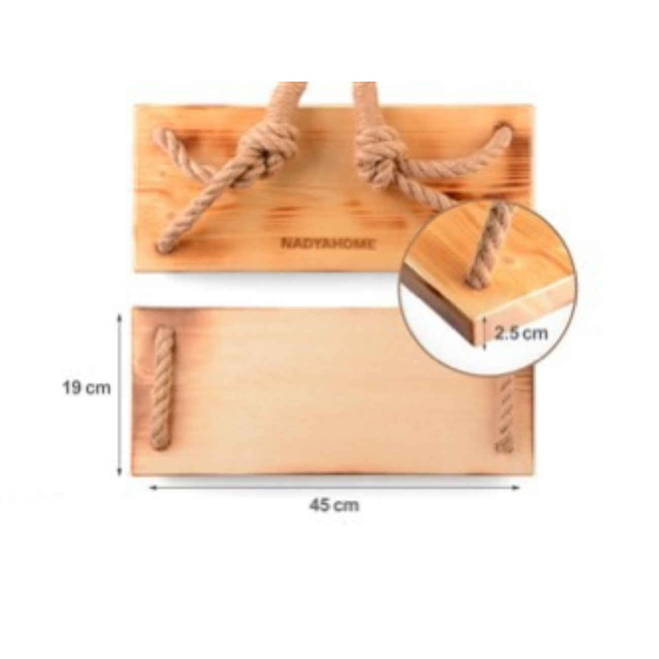 Balancelle en Bois Simple – Bois Massif et Cordes pour Enfants (3 à 12 ans)