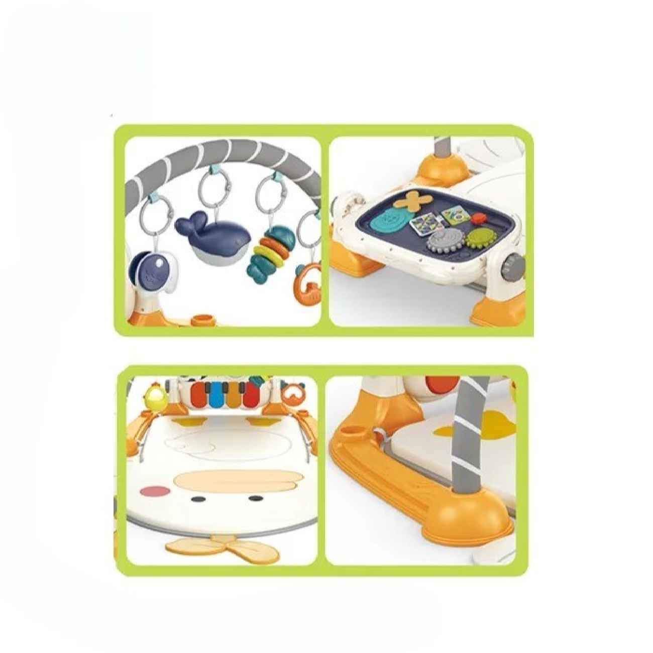 Tapis de Jeu Puzzle Doux pour Bébés – Idéal pour les Salles de Jeux avec Motif Canard