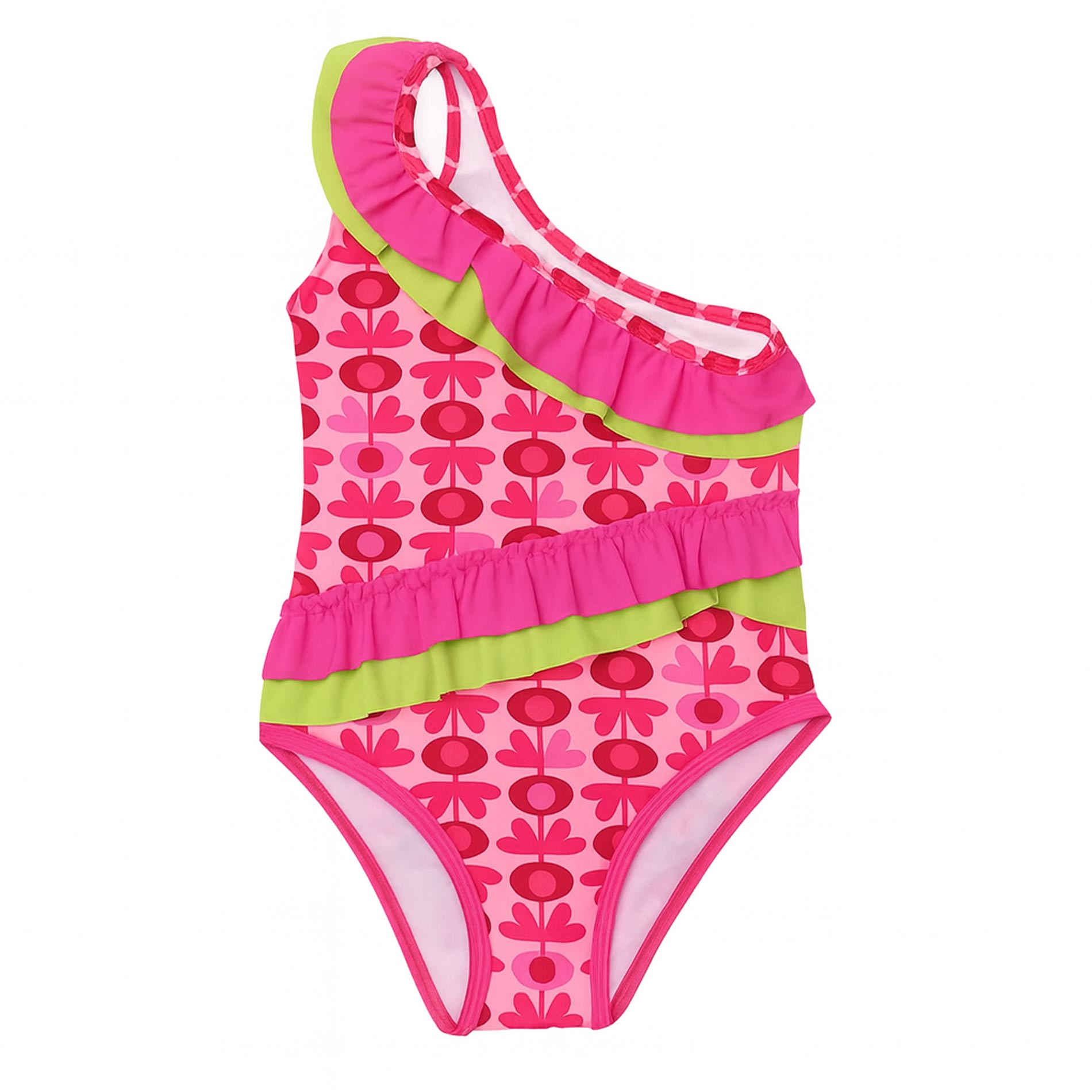 Maillot de Bain Bébé Doux et Sûr – Parfait pour la Piscine et la Plage, Motif Floral Rose