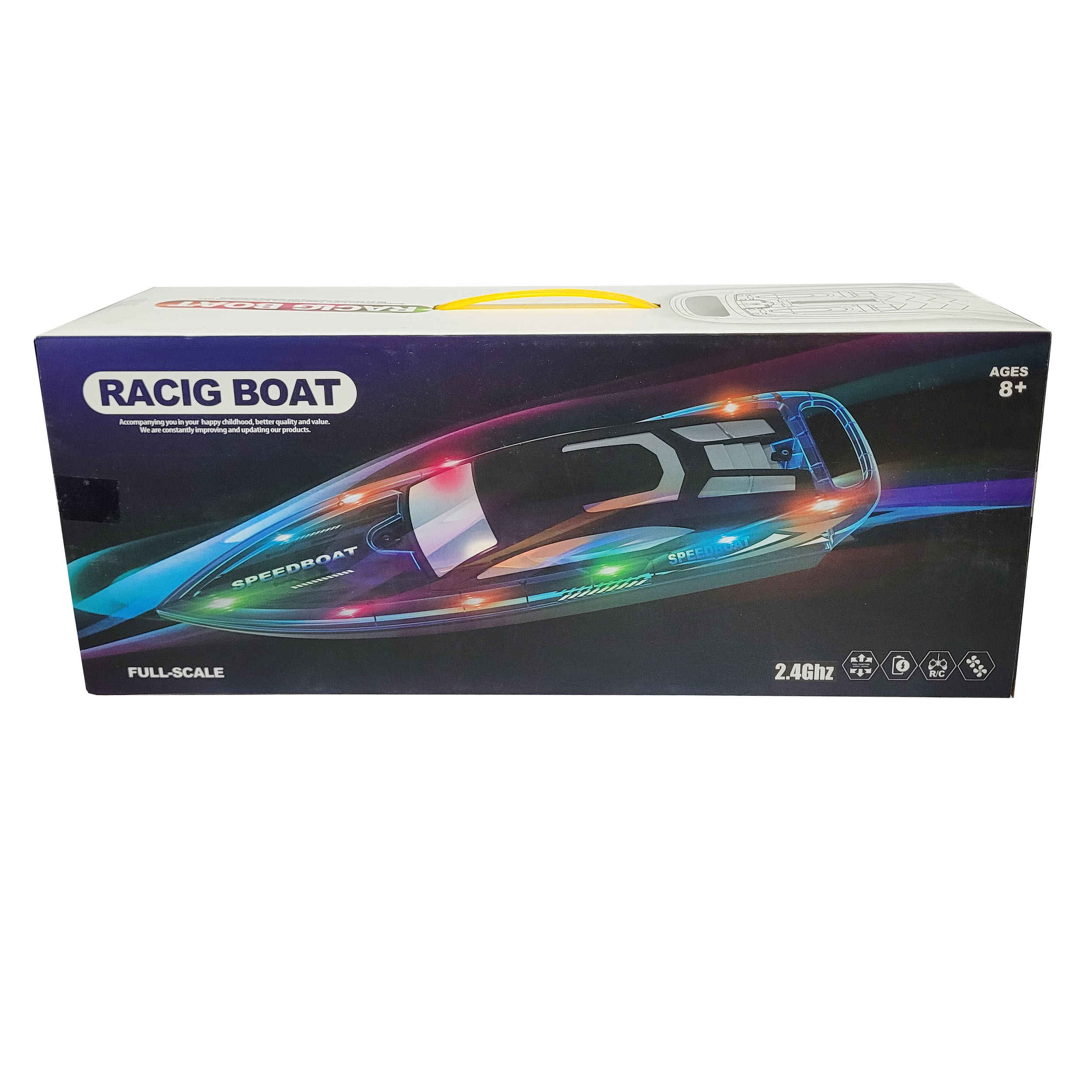 Bateau de course télécommandé haut de gamme – Plaisir infini en cuivre