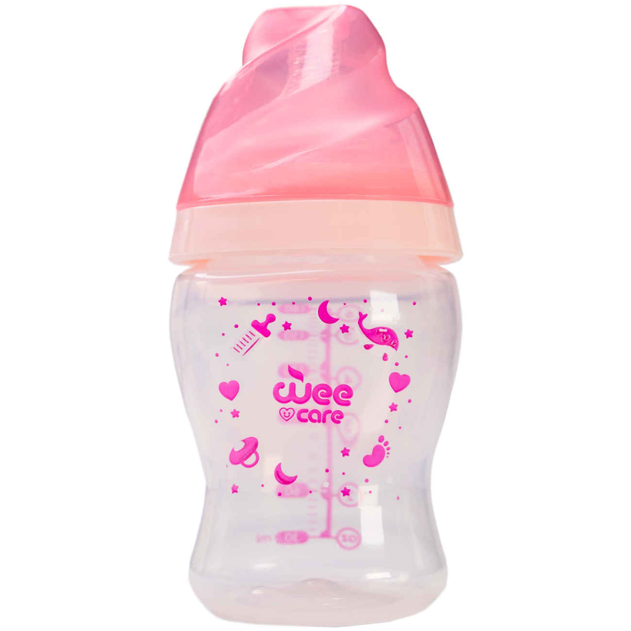 Biberon Bébé Wee Care Modèle Mom Sense à Large Col – Anti-Colique et Sans BPA, 180 ml