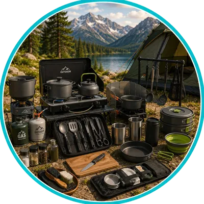 Ustensiles de cuisine de camping