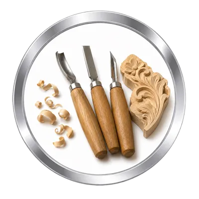 Outils de sculpture sur bois
