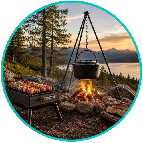 Ustensiles de cuisine de camping