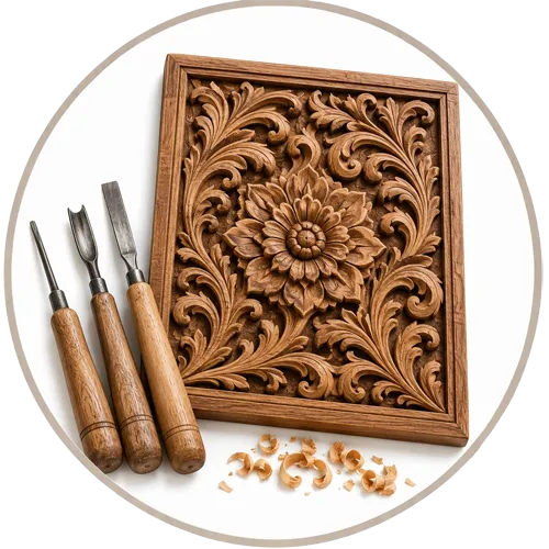 Outils de sculpture sur bois